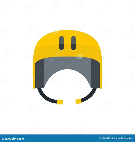 Kayak Helmet Icon, Flat Style Stock Illustration - Illustration of ...