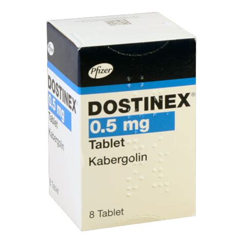 Dostinex 0.5mg (Cabergoline) Tablet 8's Price in Pakistan - Dawailo