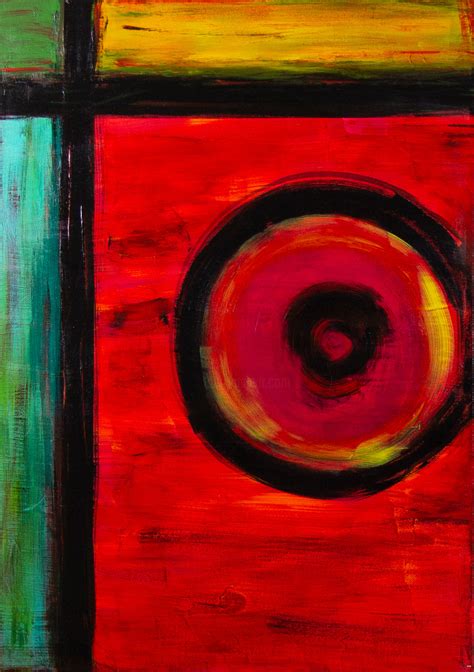 Red-Target.jpg, Painting by Irina Stefan | Artmajeur