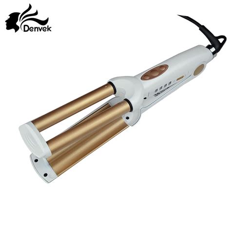 Professional curling iron 110 220V Hair Curling Iron Ceramic Triple ...