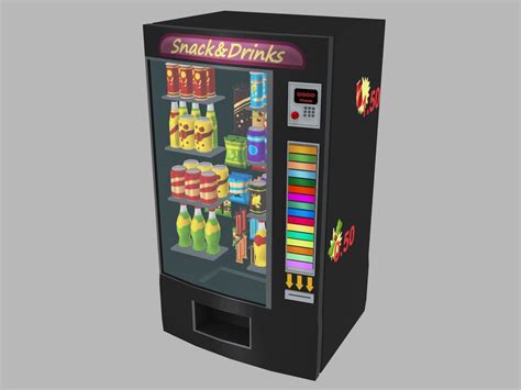 3D model vending machine snack drinks - TurboSquid 1316599