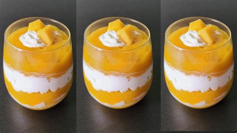 How to make mango mousse without whipping cream | Royal Mango cheese mousse recipe | Mango ...