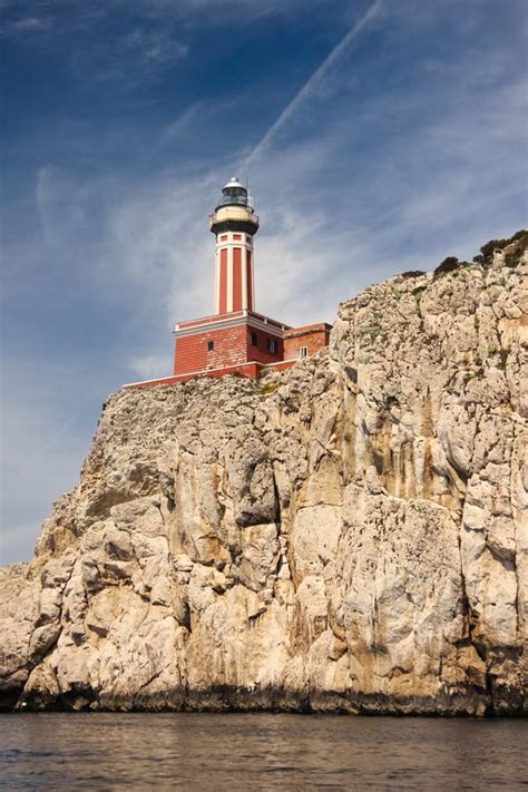 Punta Carena lighthouse stock photo. Image of mountain - 46447710