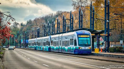 Seattle, WA: Seattle Link light rail at Rainier Beach station | Light ...