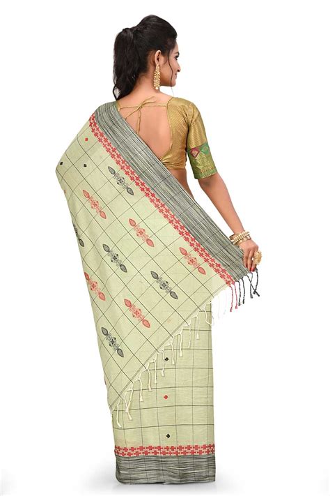 Tangail Saree & Mercerized Cotton - TheCrazyLooms.com