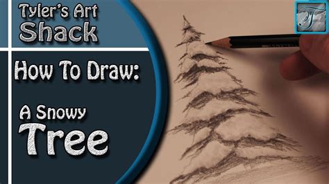 How to Draw a Snow Covered Tree - YouTube