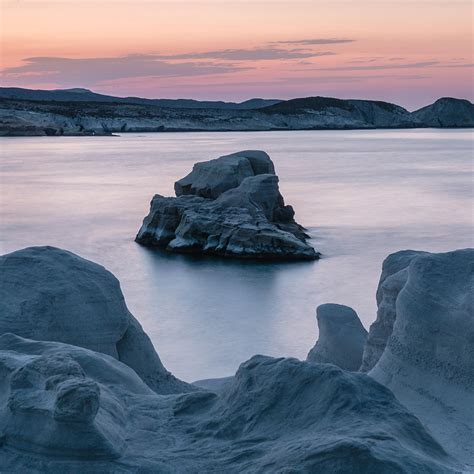 Sarakiniko Bay At Sunset, Milos Island, Greece