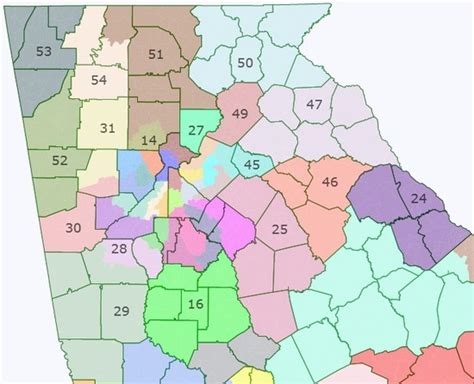 Georgia Senate Map : Georgia State Senate District Map : Georgia voters returned to the polls to ...