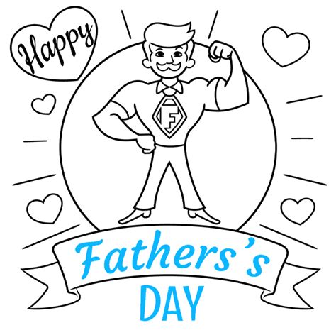 How to Draw a Father's Day Card - Really Easy Drawing Tutorial