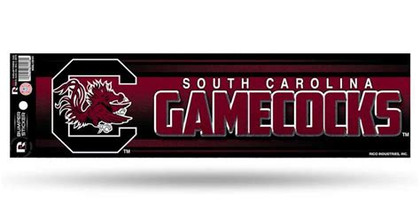 South Carolina Gamecocks Bumper Sticker - Glitter - Detroit Game Gear