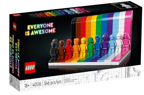 Everyone Is Awesome Rainbow LEGO Set