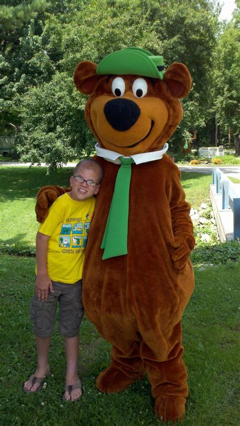 Yogi Bear™ stopping for a quick picture with one of his camping friends!