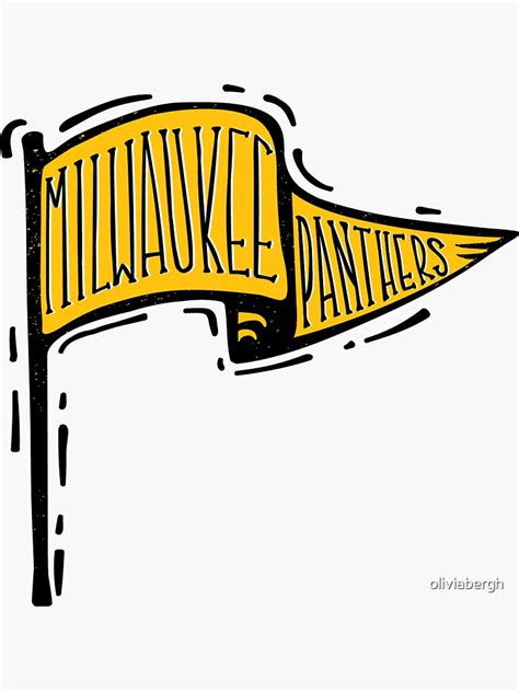 "UW-Milwaukee Panthers" Sticker for Sale by oliviabergh | Redbubble