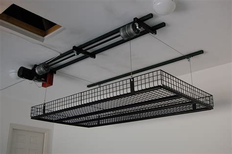 Overhead Garage Storage systems DIY | Garage ceiling storage, Overhead garage storage, Garage ...