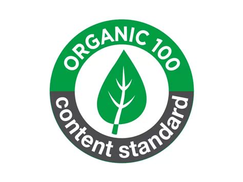 Organic 100 Content Standard Logo PNG vector in SVG, PDF, AI, CDR format