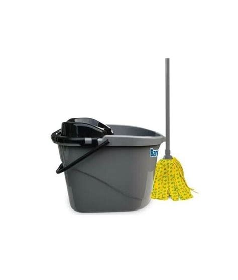 12L Mop Bucket Multi-Functional Wash & Dry Kitchen Bathroom Office ...