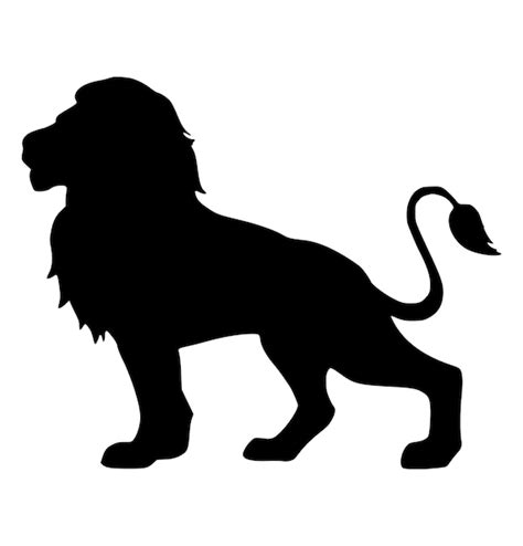 Lion Clipart Lion SVG Lion in Silhouette Lion Files for - Etsy