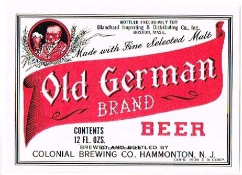Item #67252 1959 Old German Beer Label