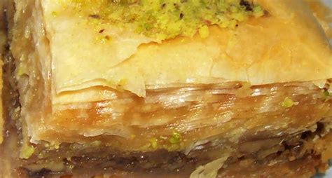 Pistachio Baklava with Rose Water Syrup