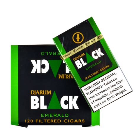 Djarum Black Menthol Filtered Cigars | 10 Packs of 12 | Clove Cigars ...