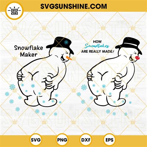 Snowflake Maker SVG, Funny Snowman SVG, How Snowflakes Are Really Made ...