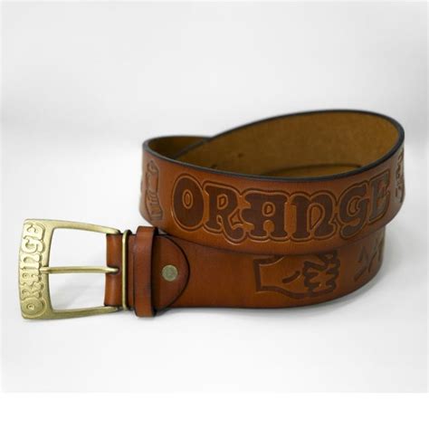 Embossed Leather Belt