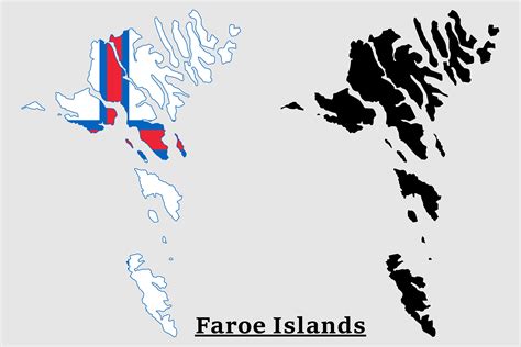 Faroe Islands National Flag Map Design Graphic by terrabismail ...