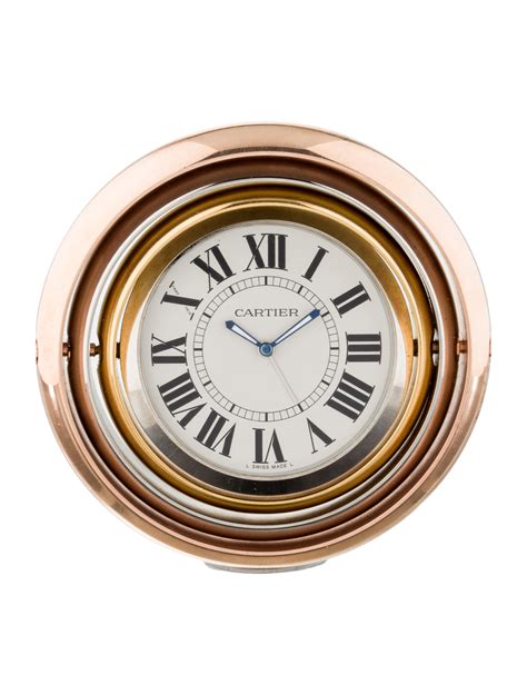 Cartier Trinity Table Clock - Gold - CRT24311 | The RealReal