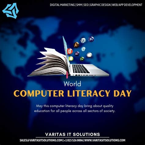 World Computer Literacy Day. | Computer literacy, Literacy day, Literacy