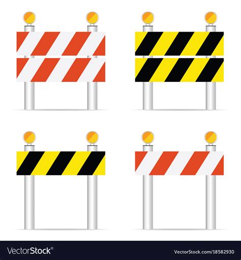 Road closed sign Royalty Free Vector Image - VectorStock