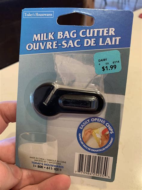 Cutter for milk bags in Ontario, Canada : r/specializedtools