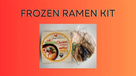 Frozen Ramen Kit (Japanese Food) - Spice Mastery