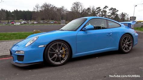 Mexico Blue Porsche 911 GT3 MkII - Lovely sounds on the Nurburgring! - YouTube