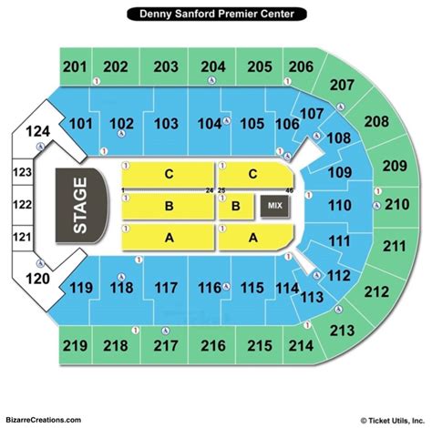 Denny Sanford Premier Center Seating Chart | Seating Charts & Tickets