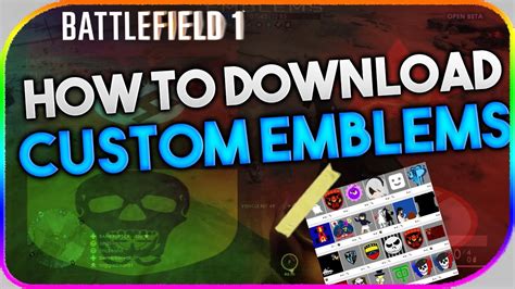 BATTLEFIELD 1 | HOW TO DOWNLOAD CUSTOM EMBLEMS | BF1 TIPS & TRICKS ...