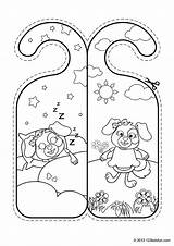 Printable Door Hangers Templates For Crafts sketch template