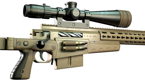 3D model AXMC sniper riffle VR / AR / low-poly | CGTrader