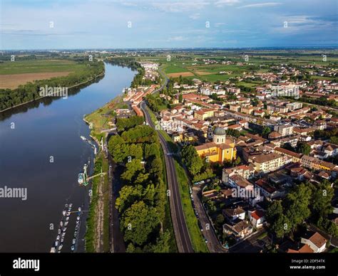 Aerial view of Boretto town, Reggio Emilia, italy Stock Photo - Alamy