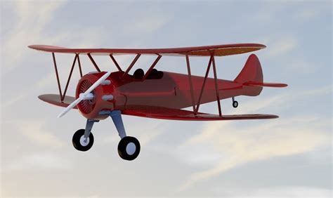 Biplane aircraft model - TurboSquid 1195687