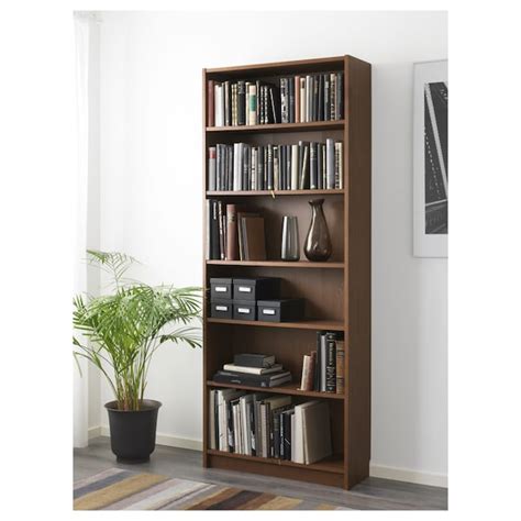 BILLY Bookcase - brown ash veneer - IKEA