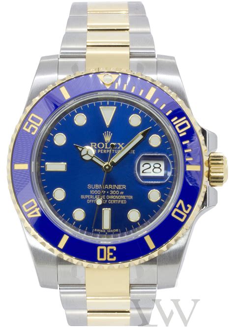 Rolex Oyster Perpetual Submariner Blue Ceramic 116613LB | Luxe Watches