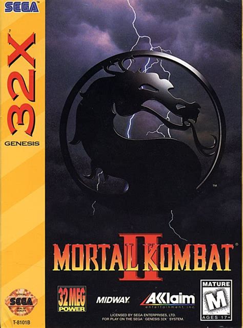 Mortal Kombat II (1995) SEGA 32X box cover art - MobyGames