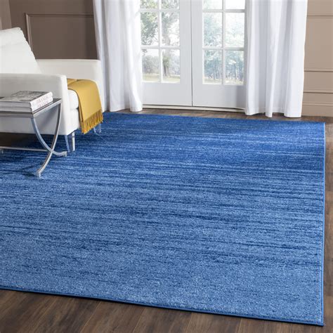 Safavieh Adirondacks Light Blue/Dark Blue Area Rug & Reviews | Wayfair