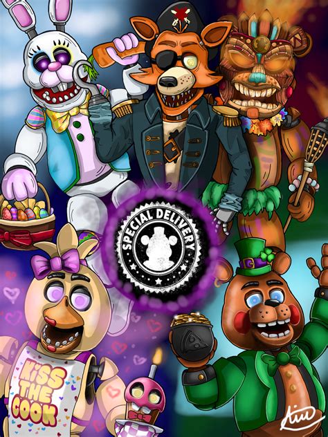 I made some seasonal animatronics interpretations for FnaF AR : r ...