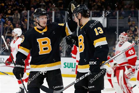 Boston Bruins Charlie Coyle 13 Celebrates Editorial Stock Photo - Stock ...