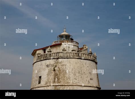 Lighthouse at Aguada Fort, Goa, India Stock Photo - Alamy