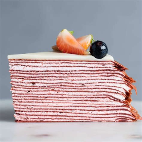 Red Velvet Mille Crepe 8"