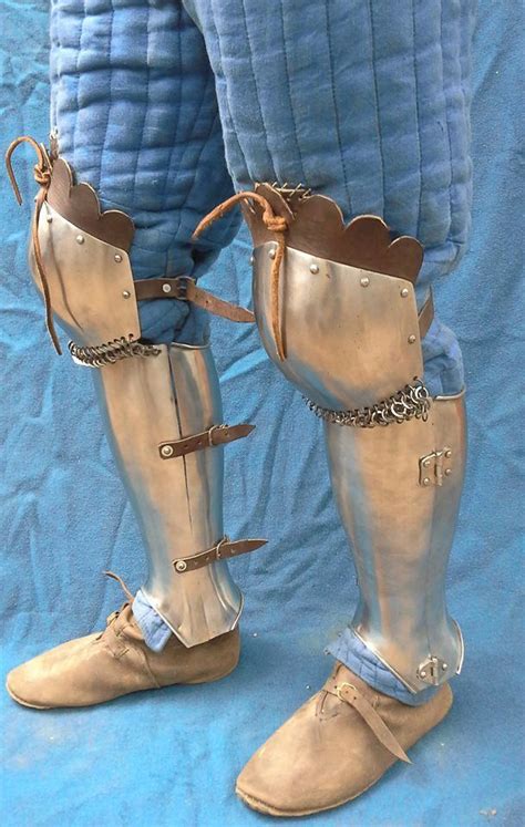 Dmitrov Greaves | Armor, Studded leather armor, Medieval armor