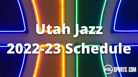 Jazz Unveil 2022-23 Schedule