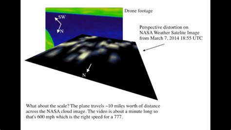 The clouds from a NASA weather satellite line up with the drone footage ...